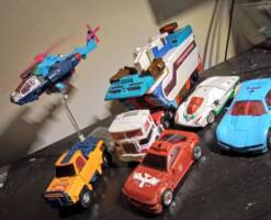 Turbomaster Boss (Transformers) Custom Action Figure [Turbomaster Group Shot - Vehicle Mode]