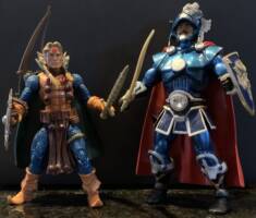 Peralay the Melf (Mage-Elf) (Masters of the Universe) Custom Action Figure [Size differential]