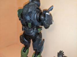 Halo Reach Spartan (Halo) Custom Action Figure [Back view]