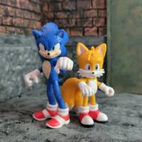 Sonic and tails(movie version) (Sonic) Custom Action Figure