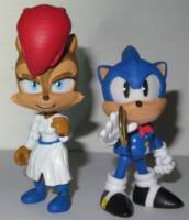 SATAM wedding cake topper (Sonic) Custom Diorama / Playset