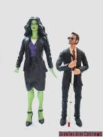 She-Hulk (Lawyer) (Marvel Legends) Custom Action Figure [She-Hulk (lawyer) custom action figure with Matt Murdock]