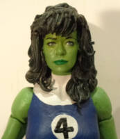 She Hulk (Fantastic 4) (Marvel Legends) Custom Action Figure [Close up of the head sculpt]