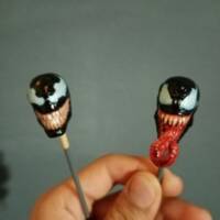 Venom heads repaint (Marvel Legends) Custom Action Figure