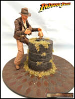 Indiana Jones with Gold idol pedestal (Indiana Jones) Custom Diorama / Playset