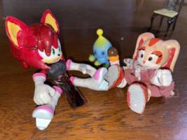 Cream the Rabbit Custom (Sonic) Custom Action Figure [Hanging with my other Sonic Custom]