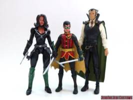 Talia al Ghul (Batman) Custom Action Figure [Talia al Ghul custom action figure with Damian Wayne and Ra's al Ghul]