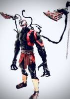 Venomized kratos (God of War) Custom Action Figure