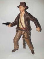 Raiders Indy - customized (Indiana Jones) Custom Action Figure [Grid Iron Whip coiled, gun has patterned and colored grips.]