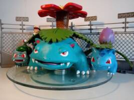 Pokemon BULBASAUR IVYSAUR and VENUSAUR (Pokemon) Custom Statue / Bust