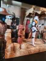 Tatooine scene Mando Style (Star Wars) Custom Diorama / Playset [Tatooine Store front]