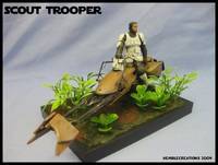 Scout Trooper w/ Speeder (Star Wars) Custom Action Figure