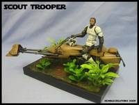 Scout Trooper w/ Speeder (Star Wars) Custom Action Figure
