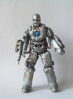 25th anniverary GI Joe: Iron Man Mark 1 with swappable Tony Stark Head (G.I. Joe) Custom Action Figure