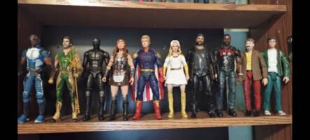 A-Train, The Deep, Black Noir, Queen Maeve, Homelander, Starlight, Billy Butcher, M.M, Frenchie, & Hughie (The Boys) Custom Action Figure