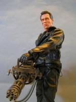 Terminator T2 Arnold with (Terminator) Custom Action Figure