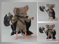 Celenawe, Black Axe Of The Mouse Guard (Mouse Guard) Custom Miniature / Figurine
