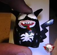 Symbiote Pikachu (Nintendo) Custom Miniature / Figurine