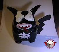 Symbiote Pikachu (Nintendo) Custom Miniature / Figurine