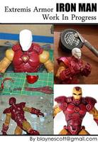IRON MAN (Extremis Armor) (Iron Man) Custom Action Figure