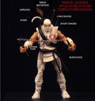 Cobra Storm Shadow V1 Marvel Legends Style (G.I. Joe) Custom Action Figure