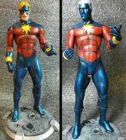 Captain Marvel (Marvel Comics) (DC Direct) Custom Action Figure