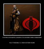 Hooded Cobra Commander 2.0 Marvel Legends Style (G.I. Joe) Custom Action Figure