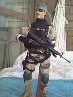 CUSTOM OLD SNAKE ( Desert Missions (?)  Clothes) - before  MGS4 (Metal Gear Solid) Custom Action Figure