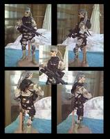 CUSTOM OLD SNAKE ( Desert Missions (?)  Clothes) - before  MGS4 (Metal Gear Solid) Custom Action Figure