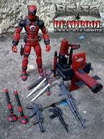 Deadpool W/ E.M.O.S. - D.I.E. Shooter (Marvel) Custom Action Figure