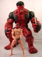Red Hulk/Naked Deadpool (Marvel Legends) Custom Action Figure