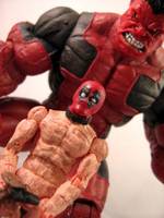 Red Hulk/Naked Deadpool (Marvel Legends) Custom Action Figure