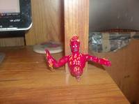 Zombie Human Torch (Marvel Legends) Custom Miniature / Figurine