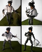 Edward Scissorhands (Super-Articulated) W/ Hedge Dio (Edward Scissorhands) Custom Action Figure