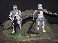Forest Endor, Clone Trooper Diorama "the Hunt" (Star Wars) Custom Diorama / Playset