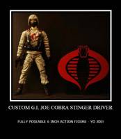 Cobra Stinger Driver Marvel Legends Style Action Figure (G.I. Joe) Custom Action Figure