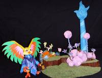 Kowl with Whispering Woods Diorama (Masters of the Universe) Custom Diorama / Playset