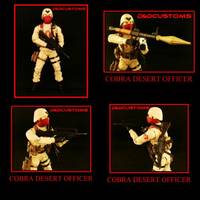 Cobra Desert Officer Red (G.I. Joe) Custom Action Figure