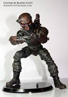 Dutch in Predator Armor (Usused Cameo from PREDATORS) (Predator) Custom Action Figure