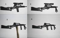 Venom's (Flash Thompson) Symbiote Gun (Venom) Custom Action Figure