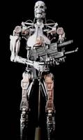 12 Inch Chromed Diecast T-800 (Terminator) Custom Action Figure