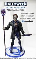HALLOWEEN: Michael Myers Indigo Lantern (Green Lantern) Custom Action Figure