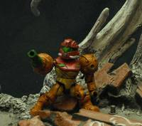 Samus Aran (Mega Bloks) (Metroid) Custom Miniature / Figurine