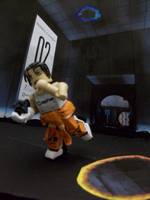 Portal 2 Chell Minimate and Diorama (Portal) Custom Diorama / Playset