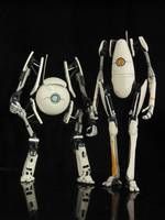 Portal 2 Robots Atlas and P-Body (Portal) Custom Action Figure