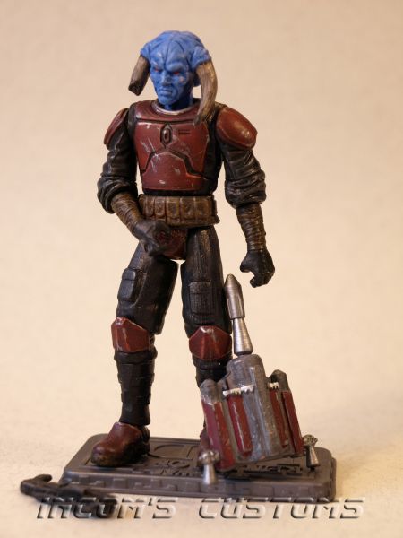 Iktotchi/Chiss Mandalorian (Star Wars) Custom Action Figure