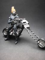 Ghost Rider with Motorcycle Hell. (Marvel Universe) Custom Action Figure