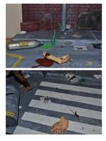 Zombie Outbreak Diorama (Diorama) Custom Diorama / Playset