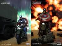 Captain America with 1942 WLA Harley (Captain America) Custom Action Figure