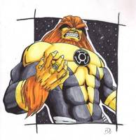 Sinestro Corps Member Bosq, Original (Green Lantern) Custom Action Figure